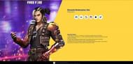 The Reward Redemption site in Free Fire